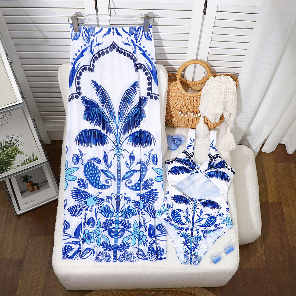 One-Piece Swimsuit & Beach Dress Set | Women's Resort Wear