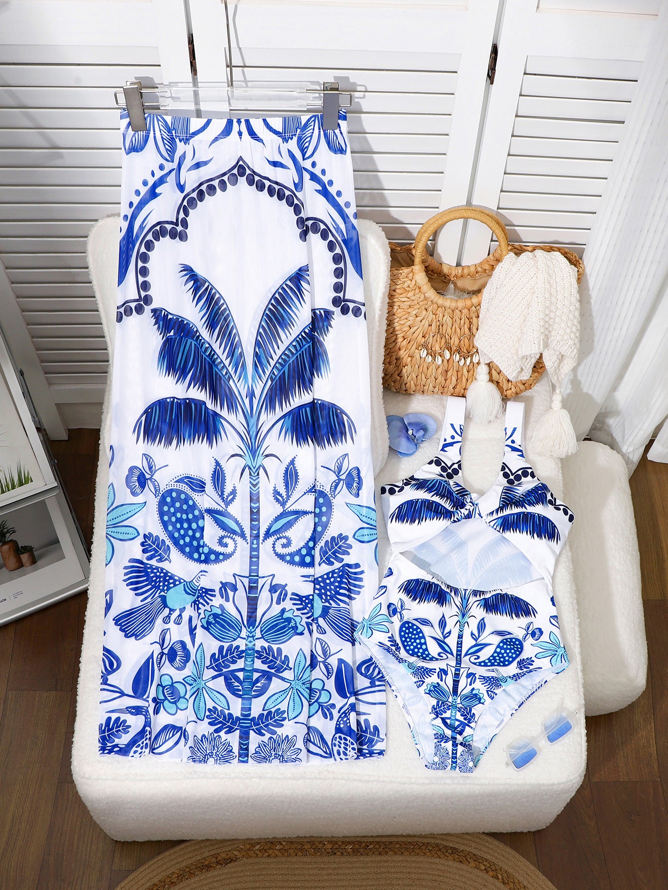 One-Piece Swimsuit & Beach Dress Set | Women's Resort Wear