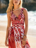 Classic One-Piece Swimsuit Set | Women's Elegant Swimwear